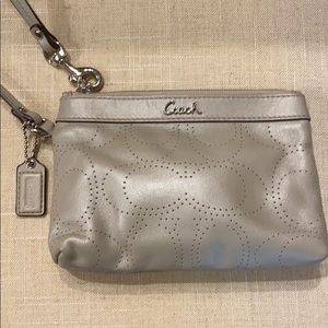 Small Leather Coach Wristlet